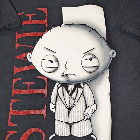 Y2K Stewie Family Guy Scarface parody t shirt - Picture 3 of 4